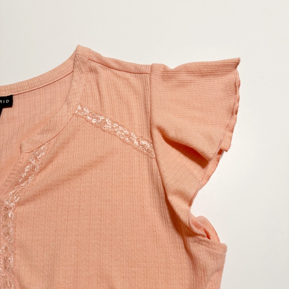 Torrid Babydoll Lace Detail Tee - Picture 7 of 11